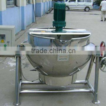 200L gas tiltable jacket kettle with agitator