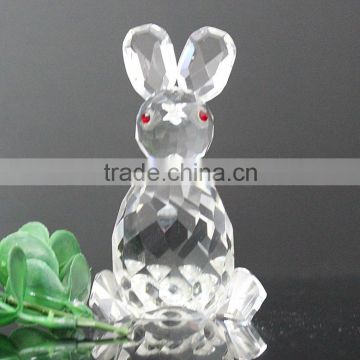 Beautiful crystal glass girl and animal