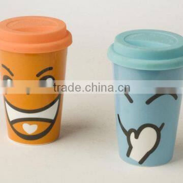 Ceramic Coffee Mug With Silicon Lid