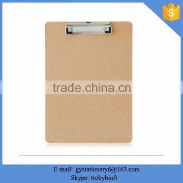 Hot sale MDF material a4 size clipboard,wood clipboard