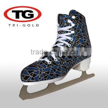 Custom printed shoes ice skate,Figure Skating ice skate shoes made in China