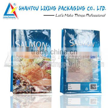 Quad seal salmon packaging bag