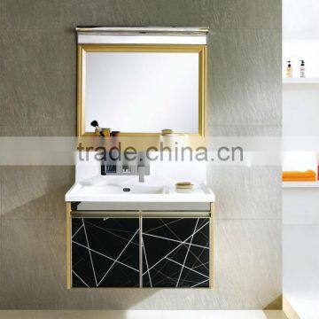 Smooth wood modern washroom fashion towel rack wall simple style big size cabinet