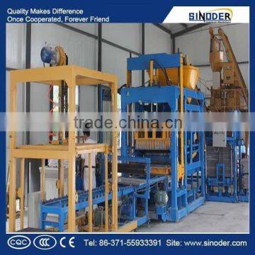 Sinoder Brand automatic block production line cement paving brick plant Hydraulic Concrete Block Machine