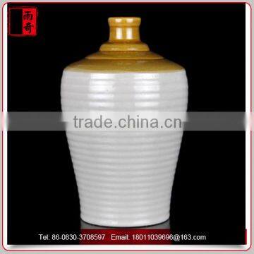 High quality white ceramic wine bottle for sale