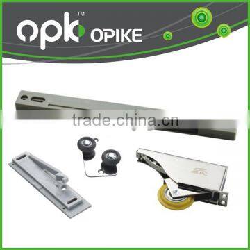 Wardrobe sliding wood door roller with soft close mechanism