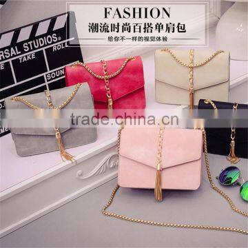 2016 new sweet fashion women's bag singles shoulder bag Messenger bag small square metal square buckle handbags envelope