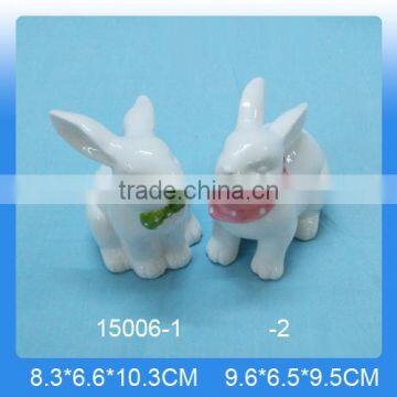 Hot Selling Ceramic Rabbit Craft,ceramic Rabbit Figurines for Home Decoration photo-5