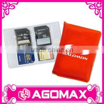 Low cost durable plastic Mini SD card case