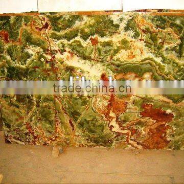 Multi green Onyx Slab