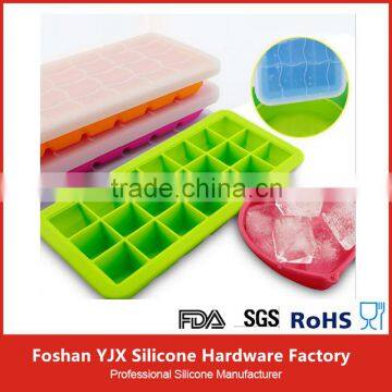 21 cube with lid silicone ice cream mold