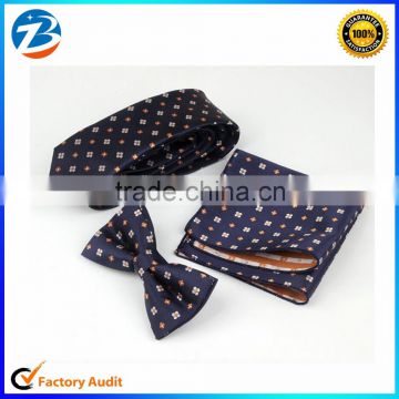 New Arrival Korean Style Vintage Silk Tie Pocket Square And Bowtie Set                        
                                                Quality Choice