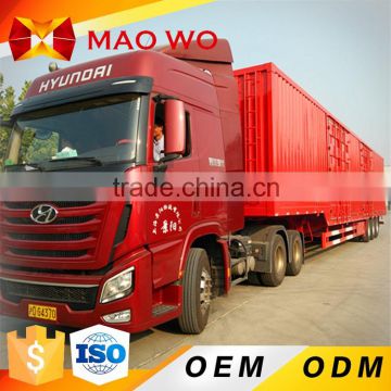 New Shandong semi trailer van semi lorry for cheapest price