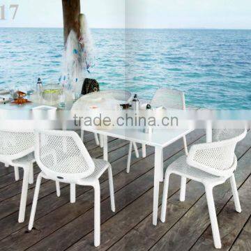 2015 Synthetic Rattan Dining Set Furniture- Poly Rattan Dining Room Furniture - Wicker Furniture Dining Table and Chair photo-5