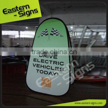 Polyester Pongee Fabric Waterproof Vertical promotional item a frame sign