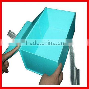 Blue Foldable Wedding Dress Packaging Box With Ribbon