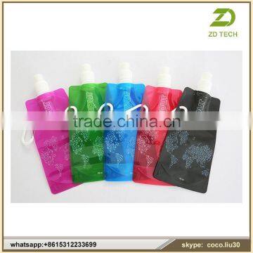 Best Selling Products Collapsible Sport Silicone Foldable Plastic Water Bottle 480ML ZDS1744