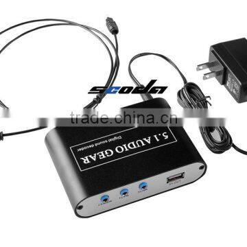 SPDIF/Coaxial Cable Digital Audio Decoder 5.1 Dts Decoder/2.1CH Digital to Analog Audio Converter Decoder photo-6