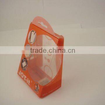 Triangle/square shape plastic package box with printing