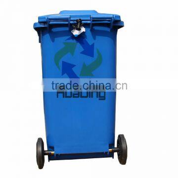 Hot for sale eco friendly 240L recycling bins outdoor plastic garbage bin with pedal