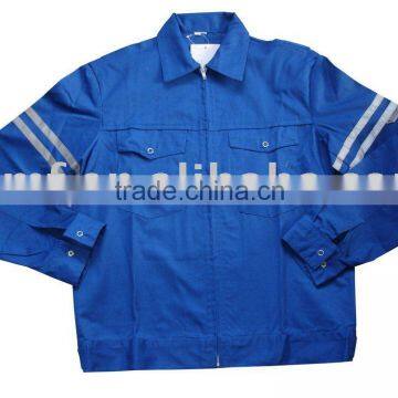 3M reflective stripe blue safety coat/ safety jacket with reflective tap