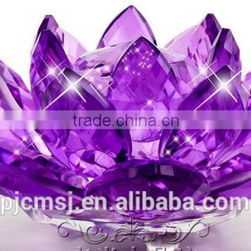 crystal lotus flower for decoration or gift