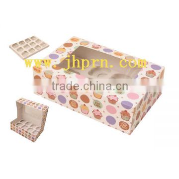 custom made paper cupcake box with insert