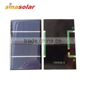 5V 200mA Polycrystalline Mini Epoxy Resin Solar Panel For Electronic DIY 110x70mm 1W