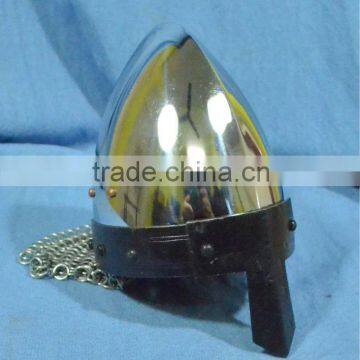 MEDIVAL LEATHER NORMAN NASAL HELMET