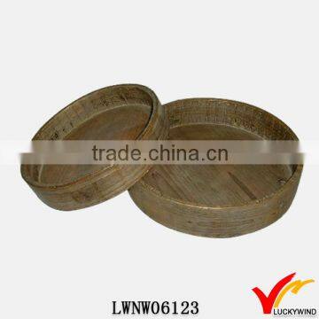 french rough round wooden serving tray price