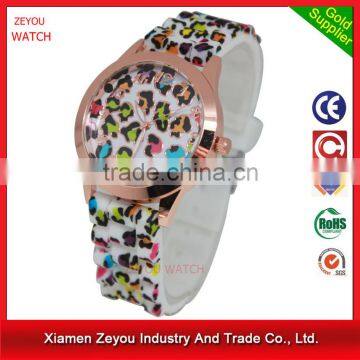 R0755 New Arrival Stylish Flower Printed Casual Wrist Watch, Water Resistant Wrist Watch For Ladies