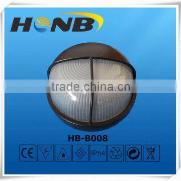 ip54 e27 round aluminium outdoor bulkhead light fitting