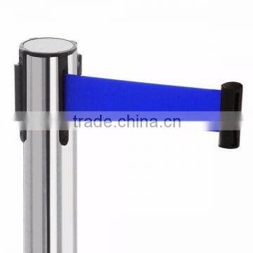 Bank safety queue pole stanchion retractable belt pole barrier