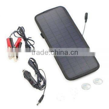 12V 4.5W Portable Power Solar Panel Battery Charger