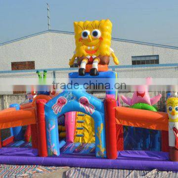 Factory Price Colorful Kids Inflatable Amusement Park Fun City for Sale photo-2