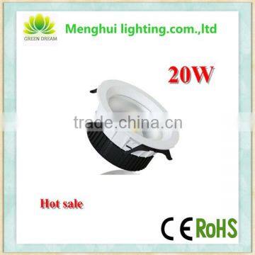 Hot sale high quality ip44 20w led downlight with best price