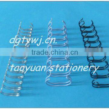 Metal &plastic double loop wire for paper binding