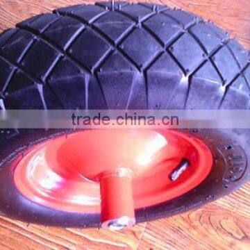 rubber trolley wheelbarrow wheel 3.50-8