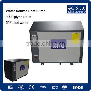 Minus 25C winter floor / radiator heating room 10Kw/ 20Kw best quality geothermal heat pump water heater prices