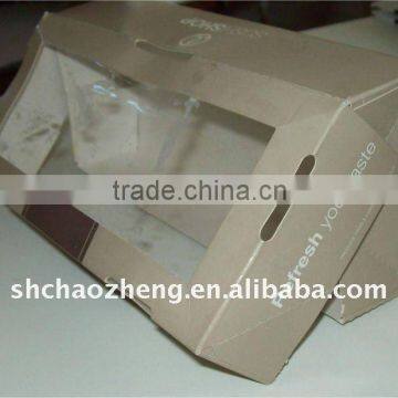 New design paper box with plastic window for food