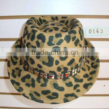 fashion wool felt printed hats