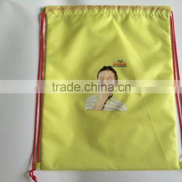 Promotional 210d Polyester Drawstring Backpack photo-3