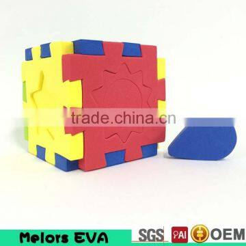 Melors new arrival OEM acceptable eva foam cube puzzle,3d foam puzzle,eva 3d foam cube puzzle for kids play