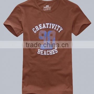 OEM service design your own t shirt printing O neck t shirt organic cotton t shirt