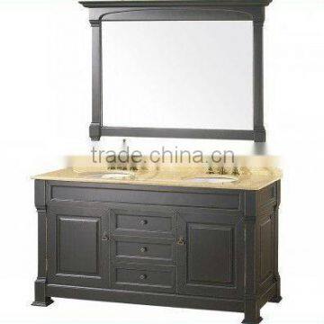 60" inch Traditional Double Sink Bathroom Vanity LN-S5004