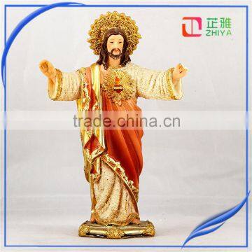 2016 hot sale wholesale polyresin sacred Heart of Jesus statue for sale