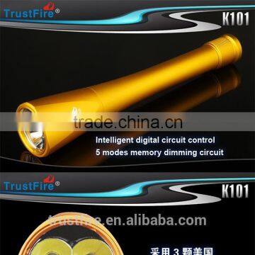 TrustFire TR-K101 3000 Lumen 5-mode Memory Golden Led Flashlight