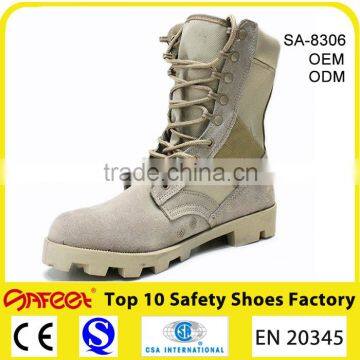 Army Desert Camouflage Boots, Beige Desert Military Boots SA-8306