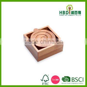 2016 Best Selling Premium Bamboo Mug Coaster Wholesale photo-3