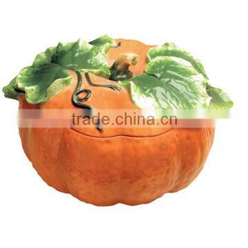 Pumpkin shaped bulk hot-selling animated soup plate